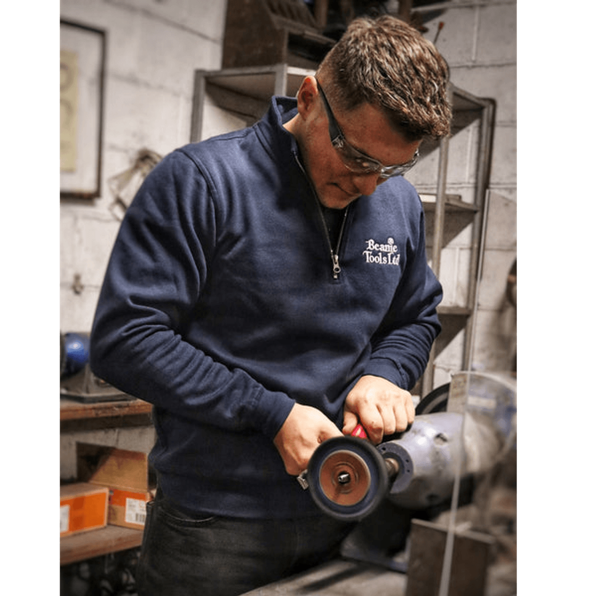 Beanie Half zip genser